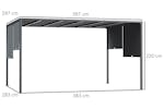 Outsunny 84c-388v00cg - Pergola gazebo Outsunny 84c-388v00cg - Pergola gazebo