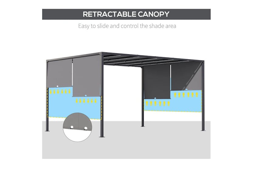 Outsunny 84c-388v00cg - Pergola gazebo Outsunny 84c-388v00cg - Pergola gazebo