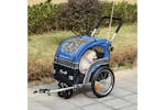 PawHut 2-in-1 Dog Bike Trailer Pet Stroller Carrier | Multicolour PawHut 2-in-1 Dog Bike Trailer Pet Stroller Carrier | Multicolour