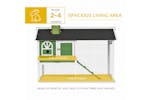 PawHut Wooden Rabbit Hutch | Green/White PawHut Wooden Rabbit Hutch | Green/White