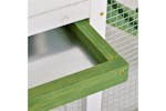 PawHut Wooden Rabbit Hutch | Green/White PawHut Wooden Rabbit Hutch | Green/White