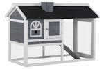 PawHut Outdoor Rabbit Hutch | Grey/White PawHut Outdoor Rabbit Hutch | Grey/White