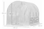 Outsunny 845-611wt - Tunnel Green House Outsunny 845-611wt - Tunnel Green House