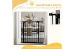 PawHut Extendable Dog Gate | Black PawHut Extendable Dog Gate | Black