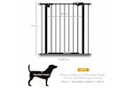 PawHut Extendable Dog Gate | Black PawHut Extendable Dog Gate | Black