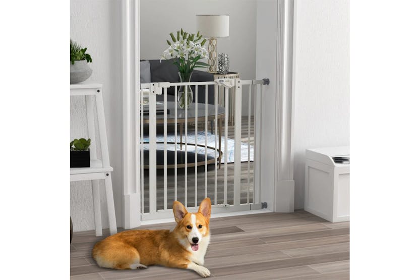 PawHut Extendable Dog Gate | White PawHut Extendable Dog Gate | White