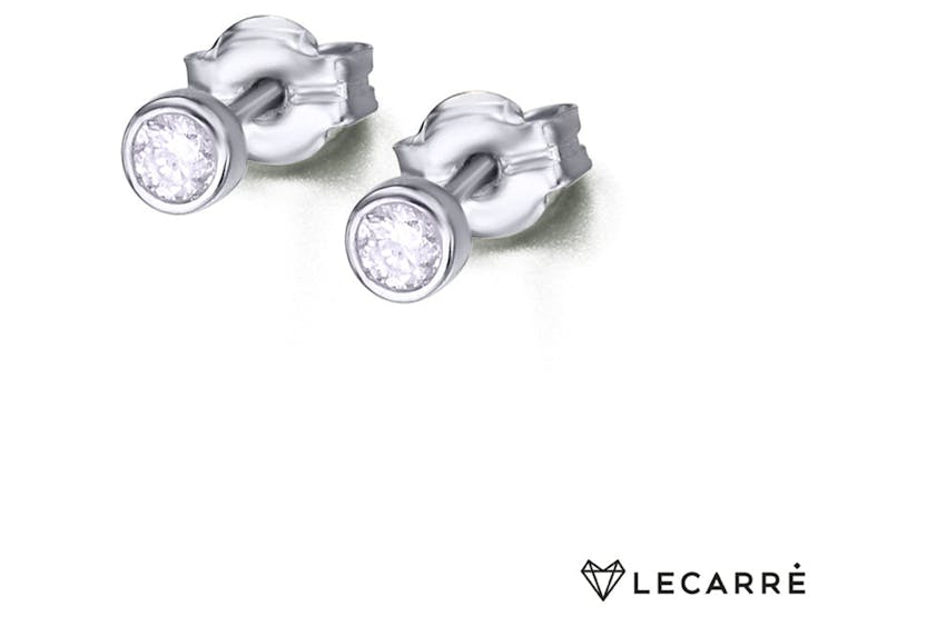 Lecarre 18 Ct. Gold & Diamond Earrings Lecarre 18 Ct. Gold & Diamond Earrings