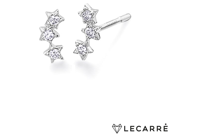 Lecarre 18 Ct. Gold & Diamond Earrings Lecarre 18 Ct. Gold & Diamond Earrings
