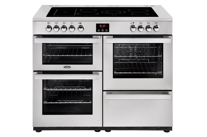 Belling Cookcentre 100cm Electric Range Cooker | 100EPROFSTA | Stainless Steel