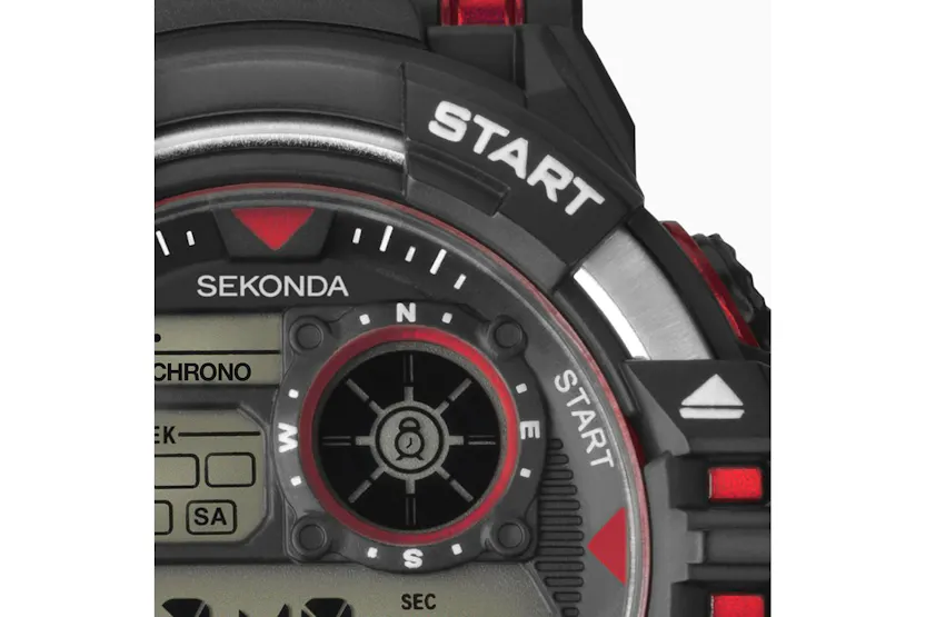 Sekonda Digital Mens Watch | Black\Red Sekonda Digital Mens Watch | Black\Red