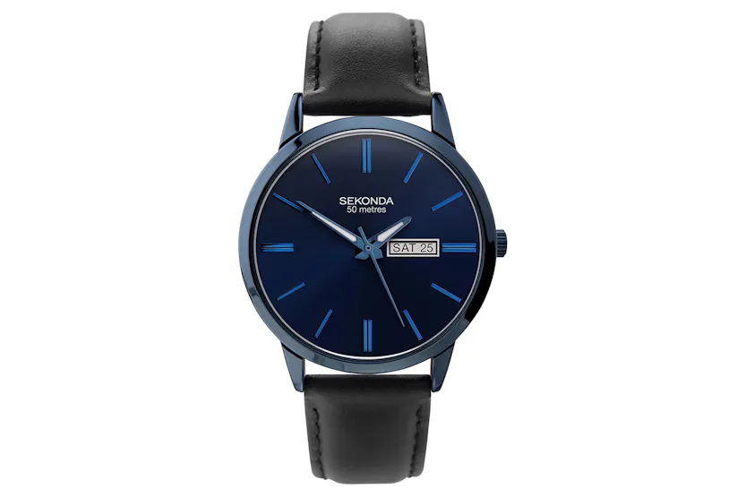 Sekonda Classic Mens Leather Watch | Blue Sekonda Classic Mens Leather Watch | Blue