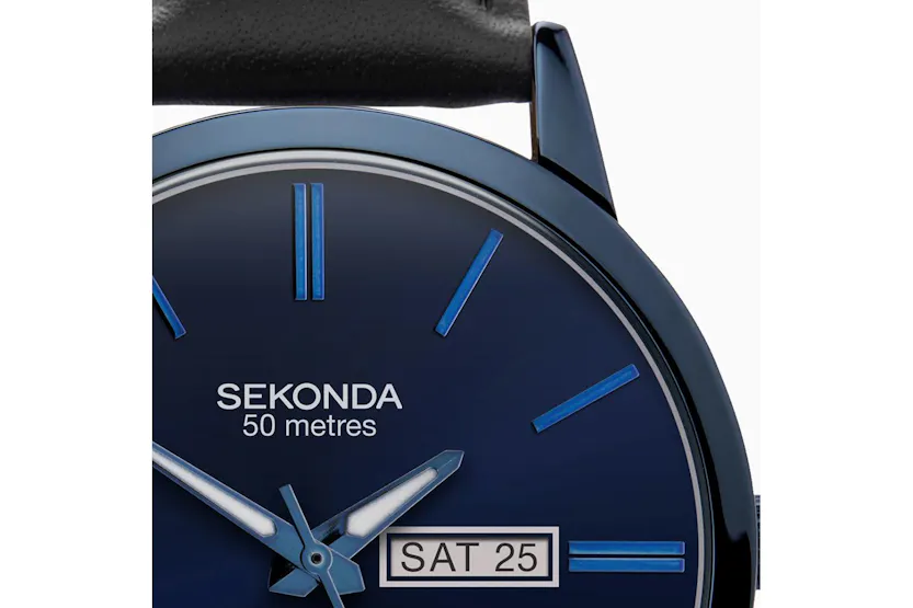 Sekonda Classic Mens Leather Watch | Blue Sekonda Classic Mens Leather Watch | Blue