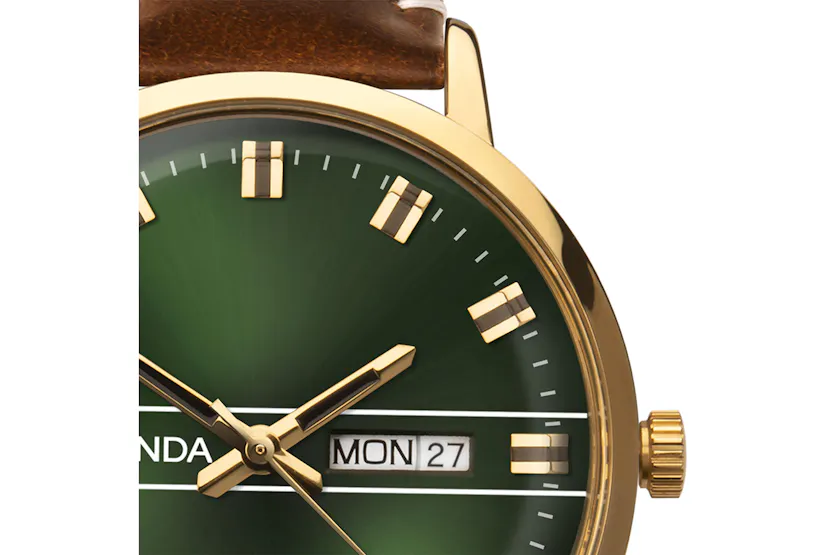 Sekonda Originals Mens Leather Strap Watch | Gold/Brown Sekonda Originals Mens Leather Strap Watch | Gold/Brown