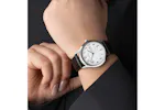 Sekonda Easy Reader Ladies Leather Strap Watch | Silver/Black Sekonda Easy Reader Ladies Leather Strap Watch | Silver/Black