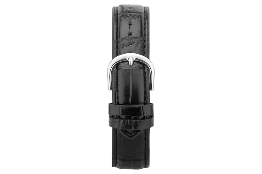 Sekonda Easy Reader Ladies Leather Strap Watch | Silver/Black Sekonda Easy Reader Ladies Leather Strap Watch | Silver/Black