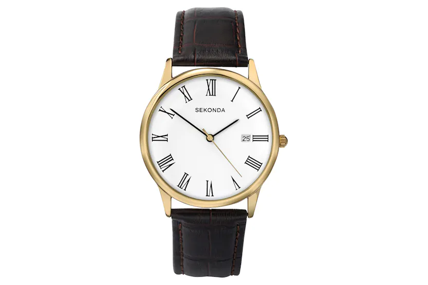 Sekonda Classic Men's Watch | Gold/Brown Sekonda Classic Men's Watch | Gold/Brown