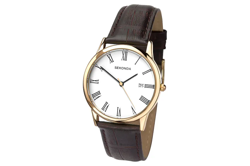 Sekonda Classic Men's Watch | Gold/Brown Sekonda Classic Men's Watch | Gold/Brown