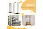 PawHut Extendable Dog Gate | Black PawHut Extendable Dog Gate | Black
