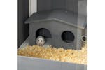 PawHut Wooden Hamster Cage | Dark Grey/White PawHut Wooden Hamster Cage | Dark Grey/White