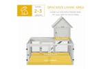 PawHut Indoor Rabbit Hutch | Light Grey PawHut Indoor Rabbit Hutch | Light Grey