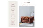 PawHut Cat Sofa with Movable and Washable Cushion | Coffee PawHut Cat Sofa with Movable and Washable Cushion | Coffee