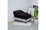 PawHut Fabric Cat Sofa with Storage Box | Black PawHut Fabric Cat Sofa with Storage Box | Black