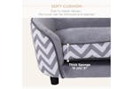PawHut Wooden Frame Deluxe Lounger Cat Sofa with Cushions | Grey PawHut Wooden Frame Deluxe Lounger Cat Sofa with Cushions | Grey
