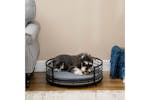 PawHut Raised Dog Bed with Soft Cushion | Black PawHut Raised Dog Bed with Soft Cushion | Black