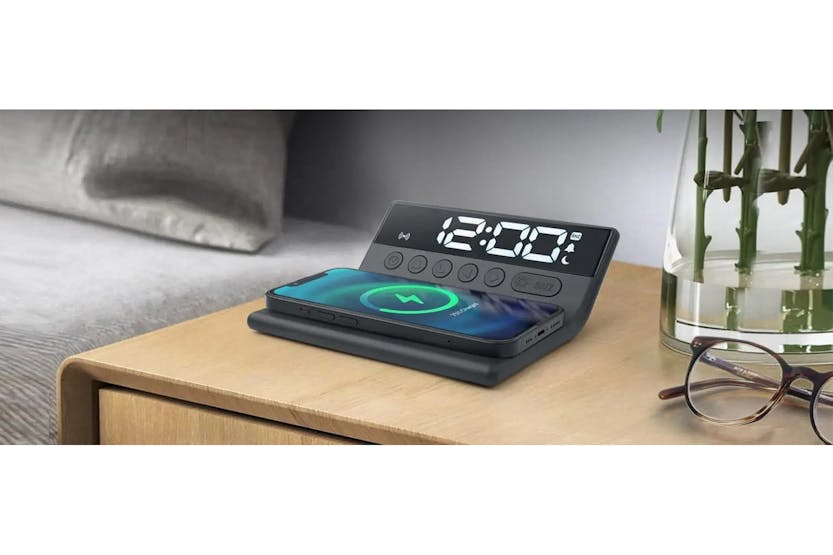 Muse Alarm Clock With Wireless Charging | M-168WI Muse Alarm Clock With Wireless Charging | M-168WI