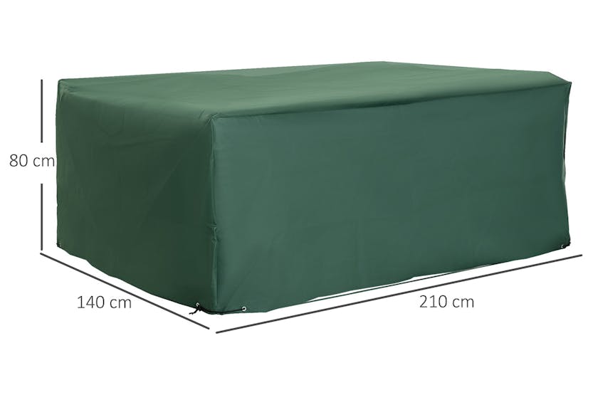 Outsunny UV/Rain Protective Rattan Furniture Cover | Green Outsunny UV/Rain Protective Rattan Furniture Cover | Green