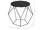 Homcom Round Coffee Table | Black Homcom Round Coffee Table | Black