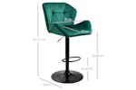 Homcom Footrest Barstool | Green Homcom Footrest Barstool | Green