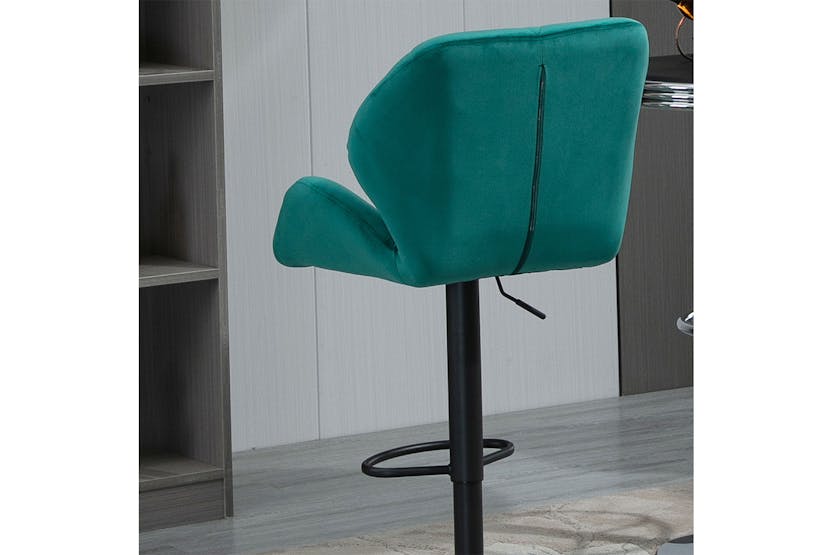 Homcom Footrest Barstool | Green Homcom Footrest Barstool | Green