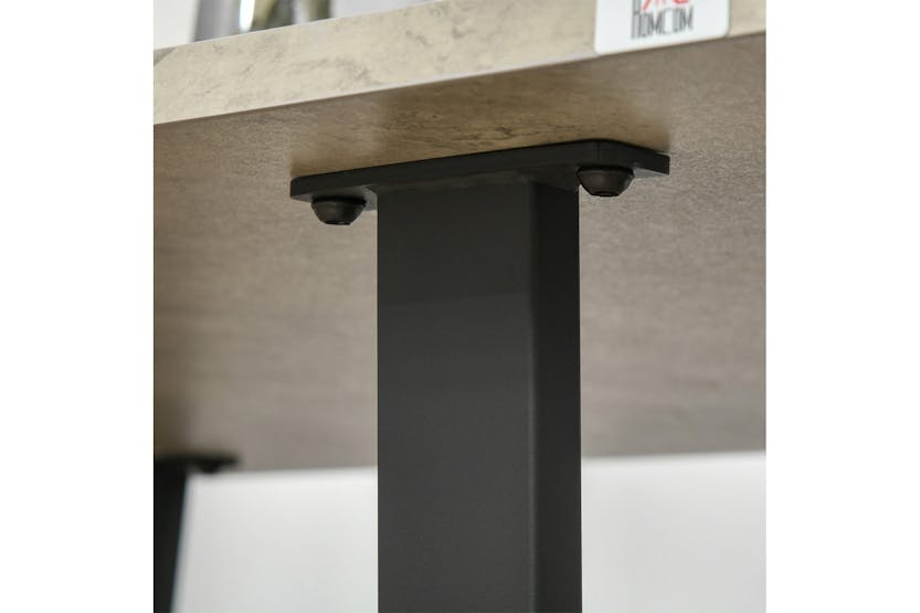 Homcom Modern Dining Table | Light Grey Homcom Modern Dining Table | Light Grey