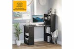 Homcom Computer Desk with Bookshelf | Black Homcom Computer Desk with Bookshelf | Black