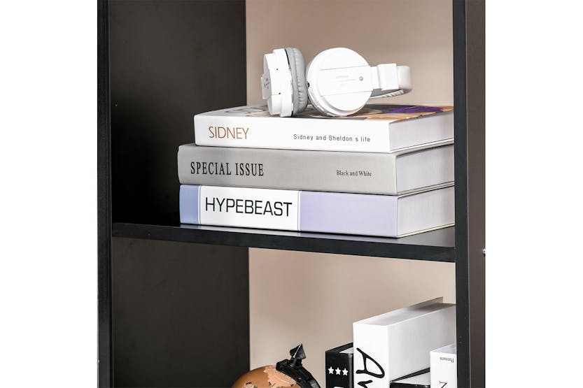 Homcom Computer Desk with Bookshelf | Black Homcom Computer Desk with Bookshelf | Black