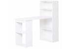 Homcom Computer Desk with Bookshelf | White Homcom Computer Desk with Bookshelf | White