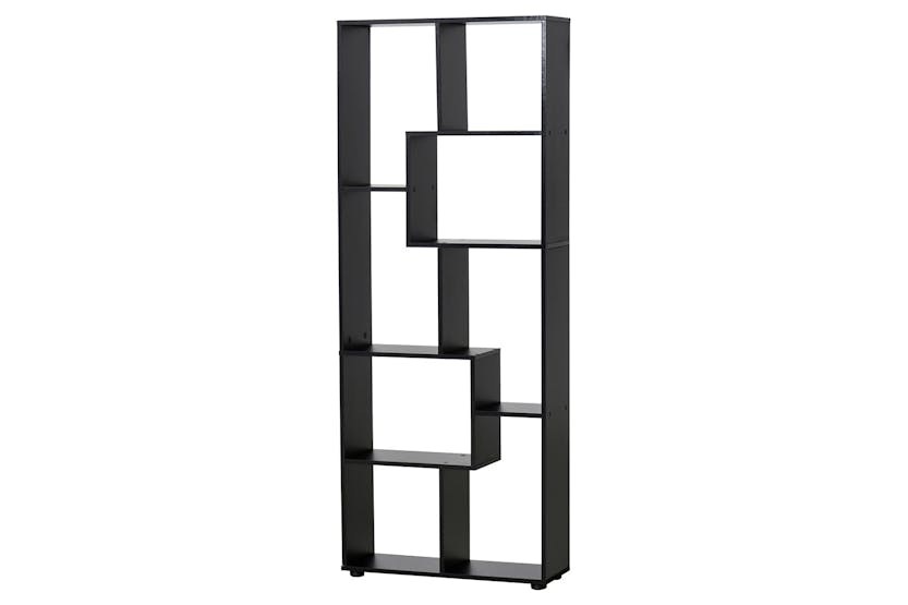 Homcom Bookcase | Melamine Surface | 8 Shelves | Black Homcom Bookcase | Melamine Surface | 8 Shelves | Black