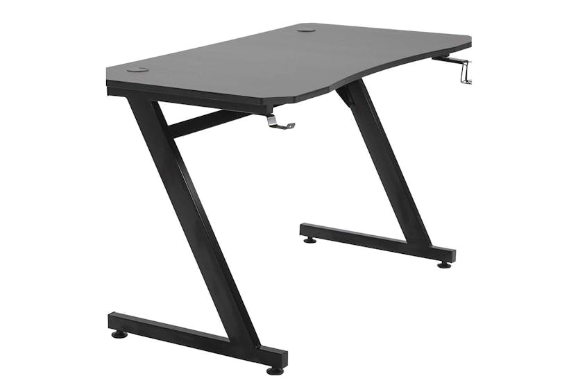 Homcom Steel Frame Gaming Desk | Black Homcom Steel Frame Gaming Desk | Black