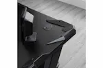 Homcom Gaming Desk with Cup Holder | Black Homcom Gaming Desk with Cup Holder | Black