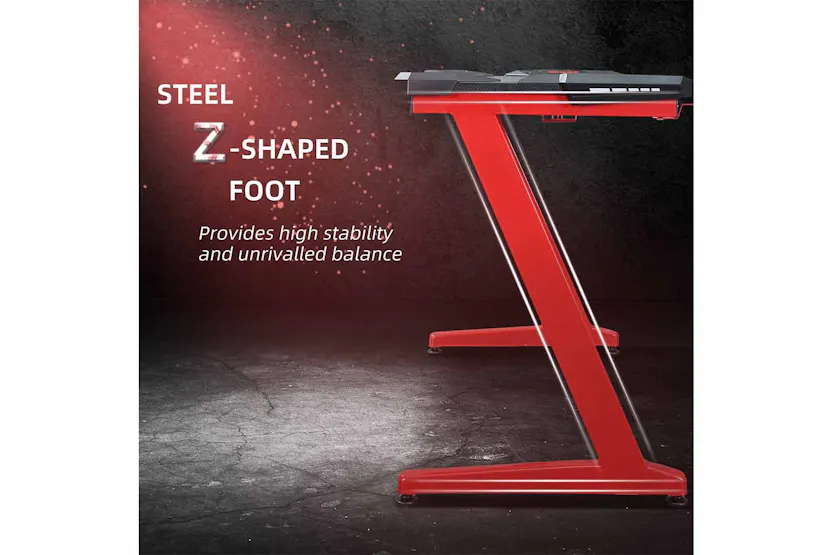 Homcom Gaming Computer Desk | Red/Black Homcom Gaming Computer Desk | Red/Black