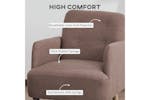 Homcom Armchair | Light Brown Homcom Armchair | Light Brown