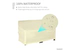 Outsunny Outdoor 2 Seater Loveseat Protection Furniture Cover | Beige Outsunny Outdoor 2 Seater Loveseat Protection Furniture Cover | Beige