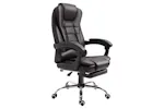 Homcom Executive Office Chair with Retractable Footrest | Brown Homcom Executive Office Chair with Retractable Footrest | Brown