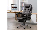 Homcom Executive Office Chair with Retractable Footrest | Brown Homcom Executive Office Chair with Retractable Footrest | Brown