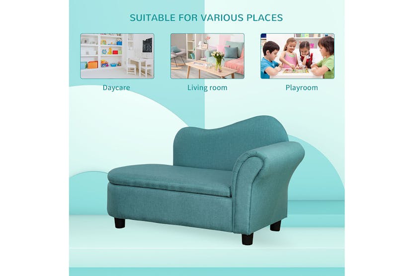 Homcom Kids Sofa | Light Blue Homcom Kids Sofa | Light Blue