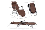 Outsunny Sun Lounge Chair | Brown Outsunny Sun Lounge Chair | Brown