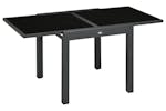 Outsunny Extending Garden Table | Black Outsunny Extending Garden Table | Black