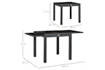 Outsunny Extending Garden Table | Black Outsunny Extending Garden Table | Black