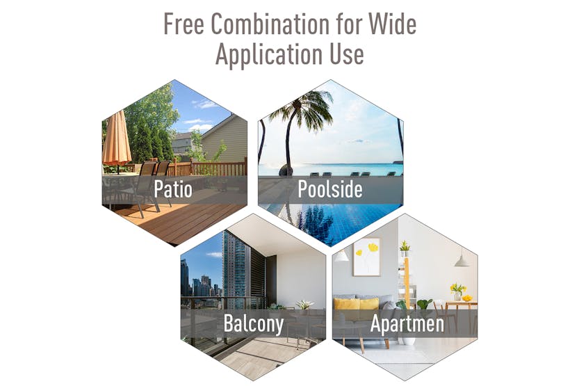 Outsunny Foldable Outdoor Garden Chairs | Black Outsunny Foldable Outdoor Garden Chairs | Black